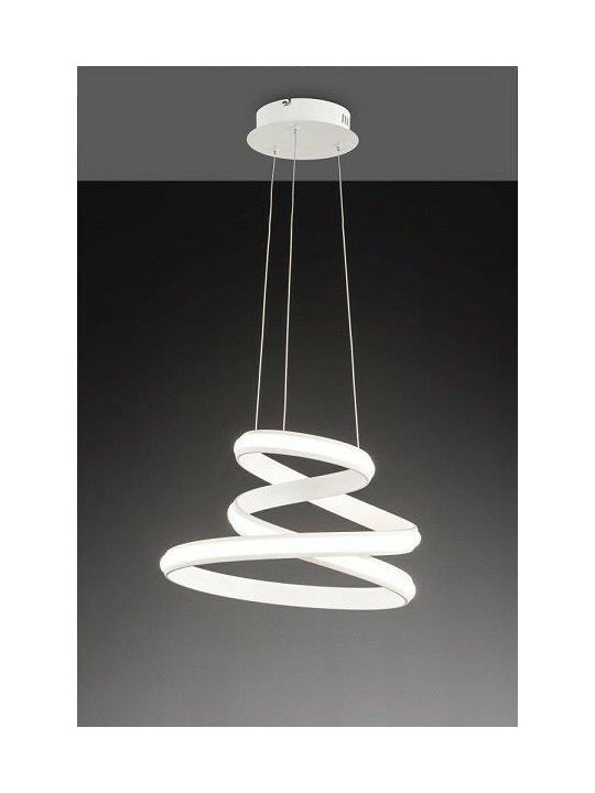 Wofi Tess Pendant Light White 41cm