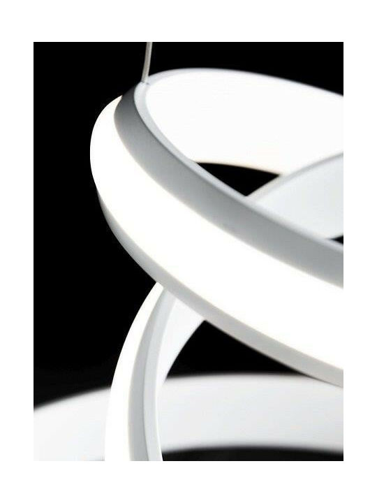 Wofi Tess Pendant Light White 41cm