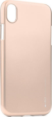 Mercury iJelly Silicone Back Cover Rose Gold (iPhone XR)