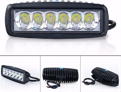 Προβολέας Αυτοκινήτου σε Σχήμα Μπάρας LED Universal 10-30V 18W 15.8cm 1τμχ