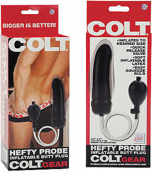 Colt Hefty Analdildo Aufblasbar Schwarz 16.5cm