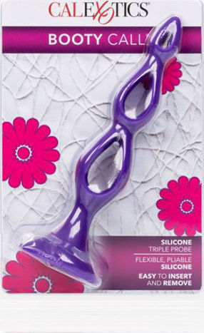 Calexotics Silicone Triple Probe Πρωκτική Σφήνα Μωβ 14.5cm
