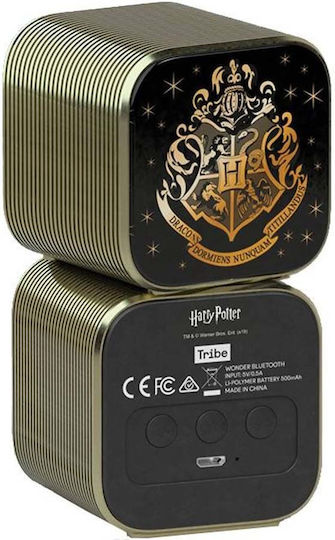 Tribe Hogwarts Bluetooth-Lautsprecher 3W mit Akkulaufzeit bis zu 4 Stunden Gold