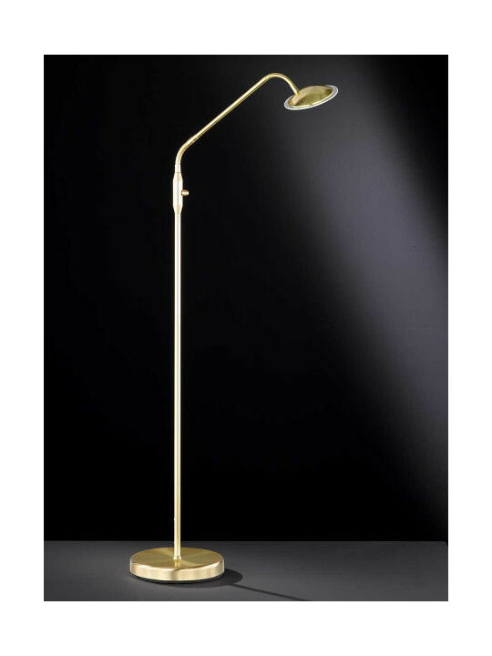 Wofi Twin LED Floor Lamp H157xW33cm. with Warm White Light 400lm Gold