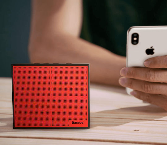 Baseus E05 Encok Ηχείο Bluetooth 3W με Διάρκεια Μπαταρίας έως 8 ώρες Κόκκινο