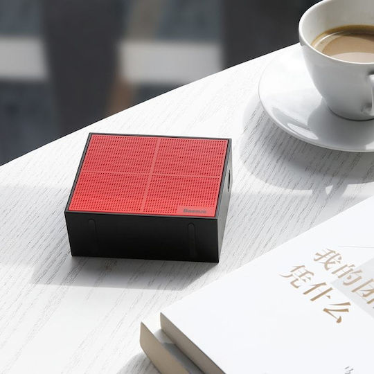 Baseus E05 Encok Ηχείο Bluetooth 3W με Διάρκεια Μπαταρίας έως 8 ώρες Κόκκινο