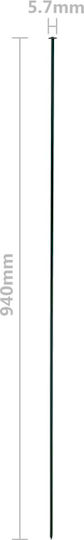 vidaXL Garduri din Metal în Culoarea Verde 64x77.5cm