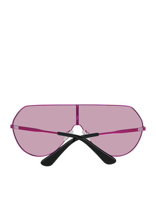 Victoria's Secret Women's Sunglasses with Pink Metal Frame and Pink Mirror Lens PK0001 72T