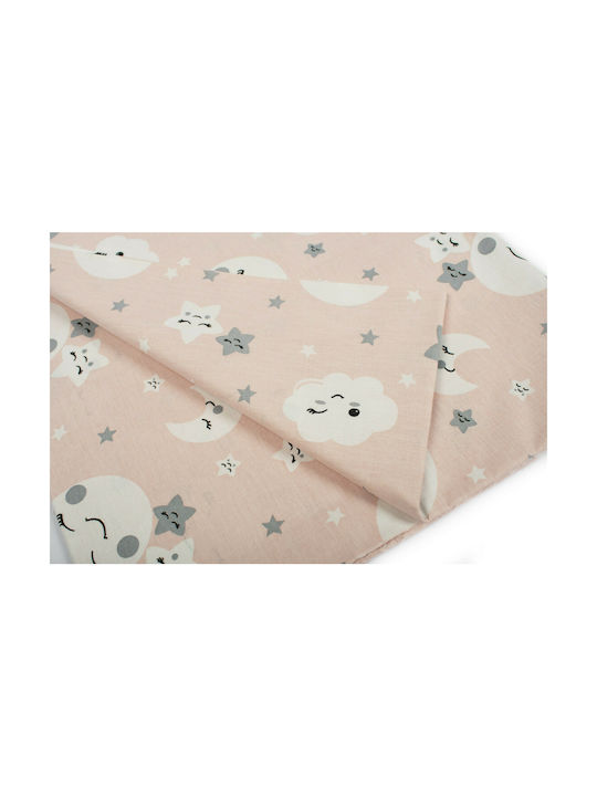 Dimcol Sheet Set Single Cotton Smile 82 Coral 160x240cm 2pcs