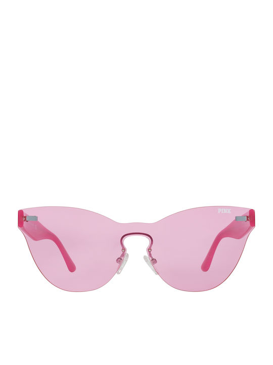 Victoria's Secret Women's Sunglasses with Pink Plastic Frame and Pink Lens PK0011 72Z