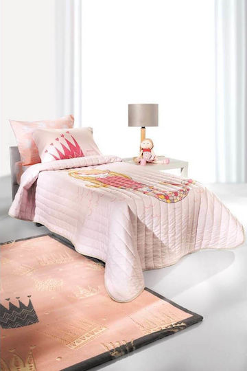 Saint Clair Blanket Fleece Crown Pink 160x220cm