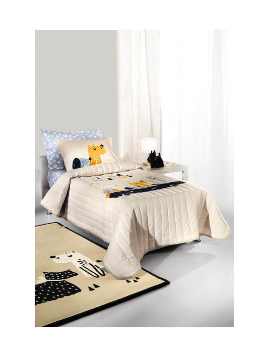 Saint Clair Κουβέρτα Fleece Doggy Μπεζ 160x220εκ.