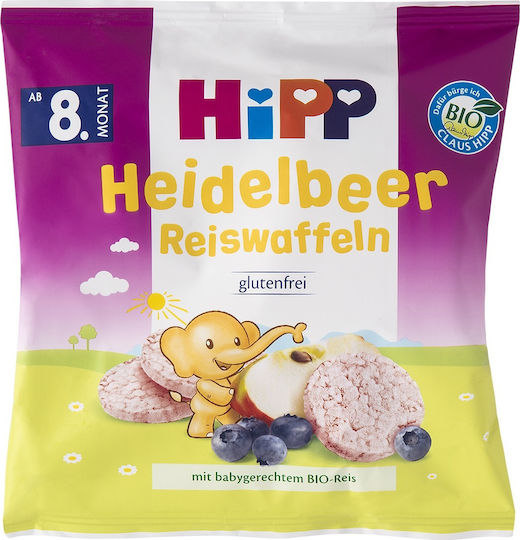 Hipp Rice Cakes Rice cake with Flavor Apple-Blueberry Sugar Free 30gr for 8+ months