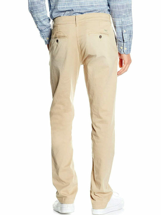 Pepe Jeans Sloane Men's Chino Trousers Beige