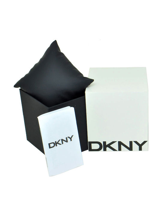 DKNY Ceas cu Negru Curea de Piele