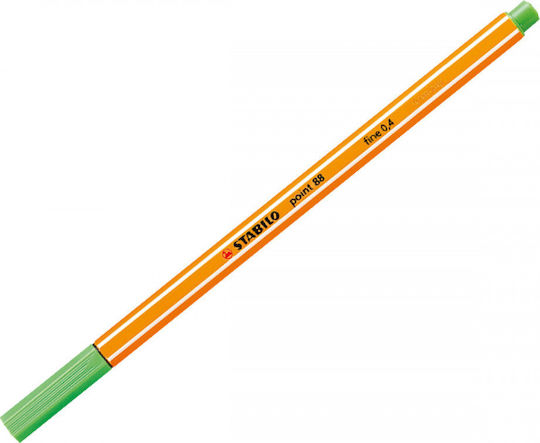Stabilo Point 88 Μαρκαδόροι Σχεδίου Πράσινοι 0.4mm Σετ 10τμχ