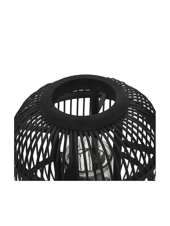 vidaXL Κηροπήγιο για Ρεσώ Ξύλινο Μαύρο 32x32x38εκ.