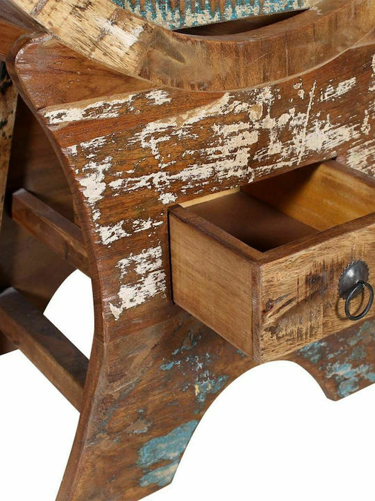 vidaXL Freistehend Weinkeller Hölzernes für 10 Flaschen Dark Brown 55x30x90εκ.