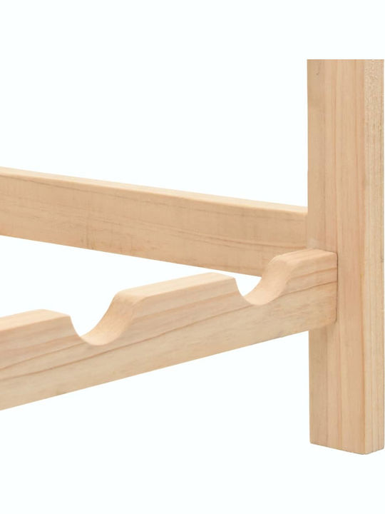 vidaXL С крака Κάβα Ποτών Дърво για 30 Μπουκάλια Кафяв 57.5x28x102εκ.