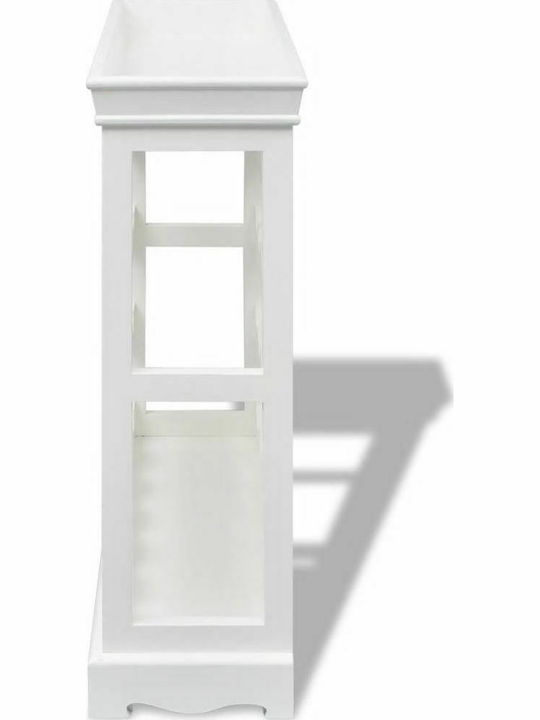 vidaXL Abreu Freistehend Weinkeller Hölzernes für 24 Flaschen Weiß 70x22.5x70.5εκ.
