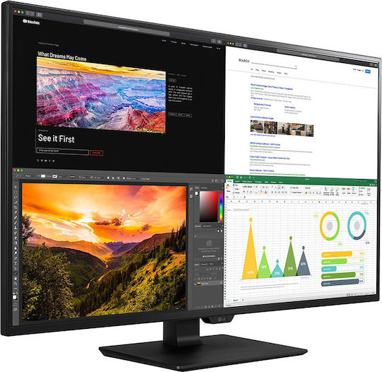 LG 43UN700-B IPS HDR Монитор 42.5" 4K 3840x2160 с Време за Реакция 8мс GTG