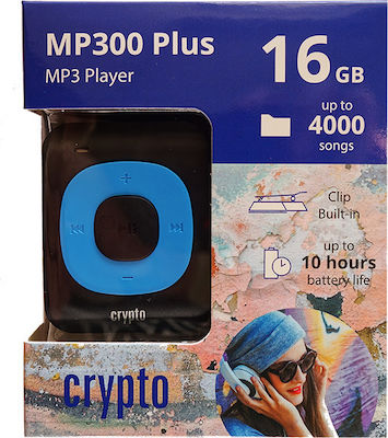 Crypto MP300 Plus MP3 Player (16GB) Μπλε