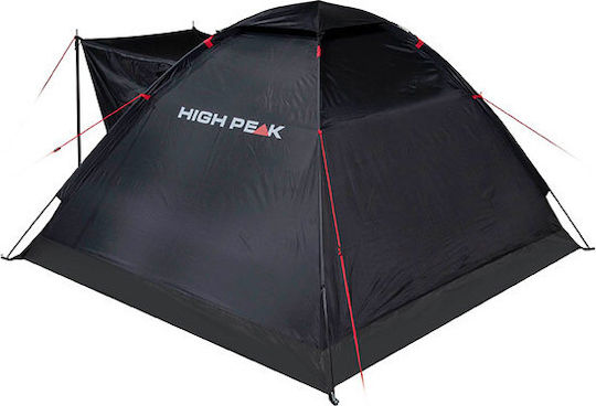 High Peak Beaver 3 Σκηνή Camping Igloo Μαύρη με Διπλό Πανί 3 Εποχών για 3 Άτομα 200x180x120εκ.