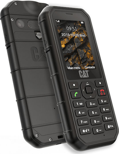 CAT B26 Dual SIM Resistant Mobile Phone with Buttons Black