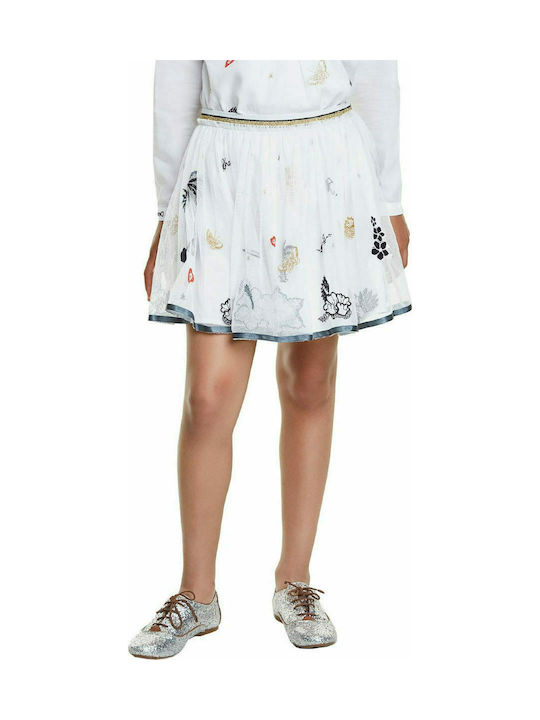 Desigual Kids Tulle Skirt White