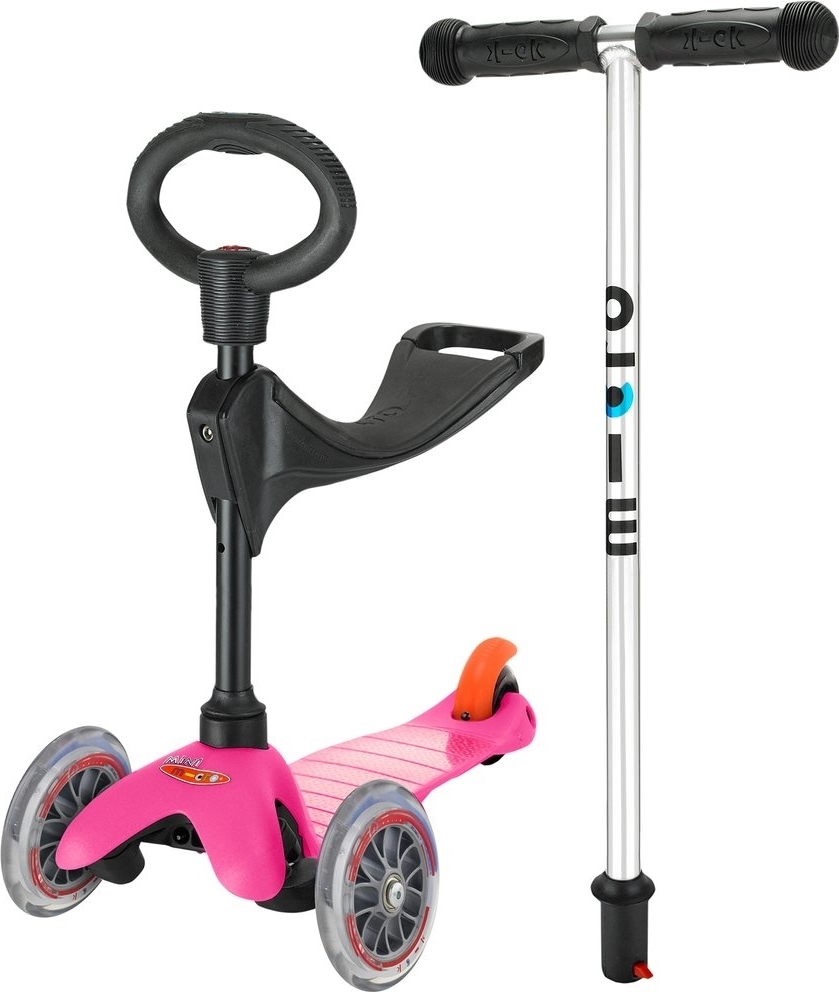 Micro Mini 3 in 1 Scooter with OBar Handle Pink Skroutz.gr