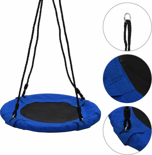 vidaXL Fabric Hanging Swing Nest 180x60x180cm for 3+ years Blue