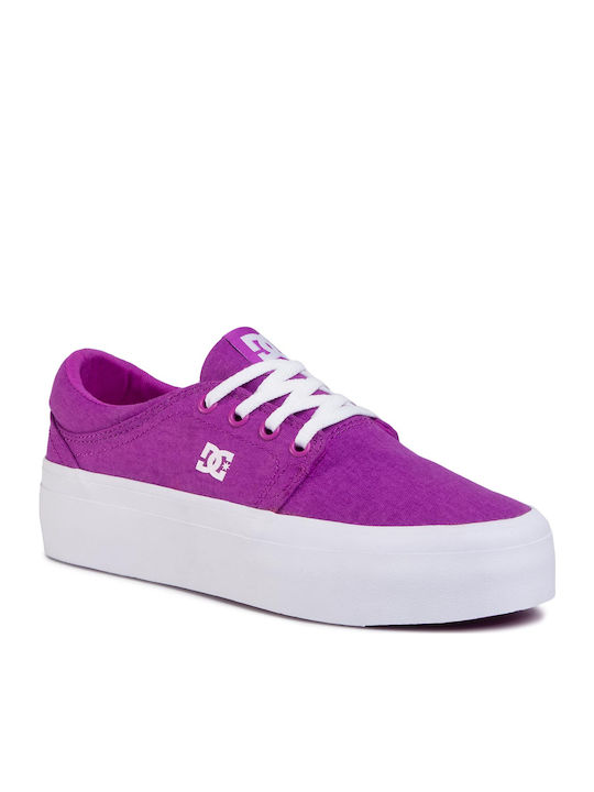 DC Trase Platform TX Women's Sneakers Purple