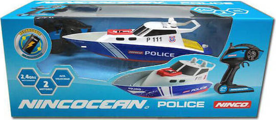 Nincocean Police Remote Controlled Speedboat