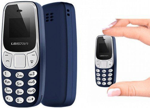 L8STAR BM10 Mini Dual SIM Κινητό με Κουμπιά Μπλε