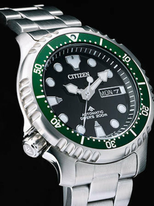 Citizen Promaster Men's Watch 42mm Automatic with Silver Metal Bracelet