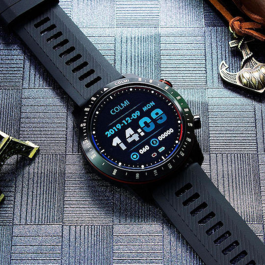 Colmi Sky 6 49mm Smartwatch με Παλμογράφο (Μαύρο)