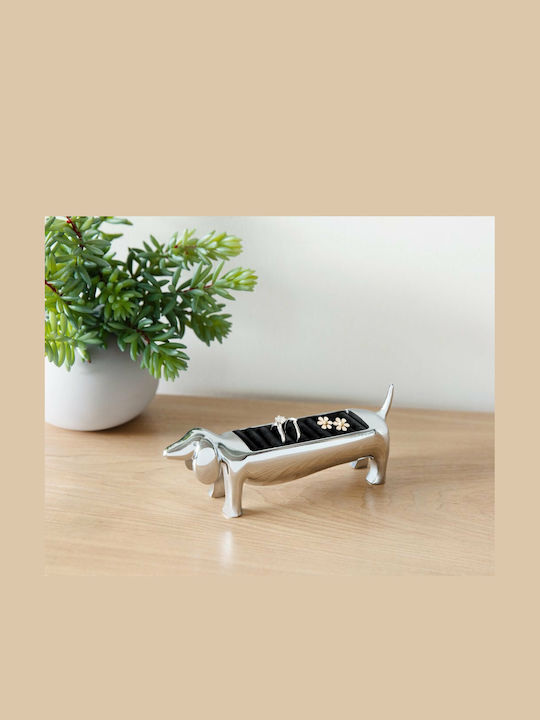 Umbra Dachsie Σταντ Κοσμημάτων Μεταλλικό Ασημί 14x3.8x5.7cm