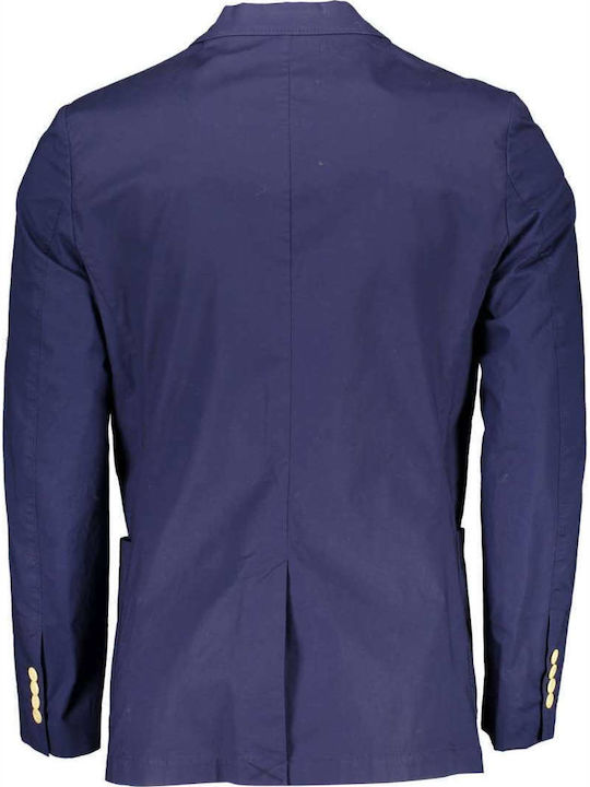 Gant Men's Suit Jacket Regular Fit Navy Blue