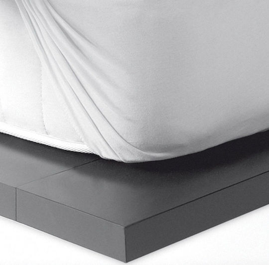 Kentia Protective Cover Semi-double Waterproof with Skirt Cotton Cover White 130x200+30cm