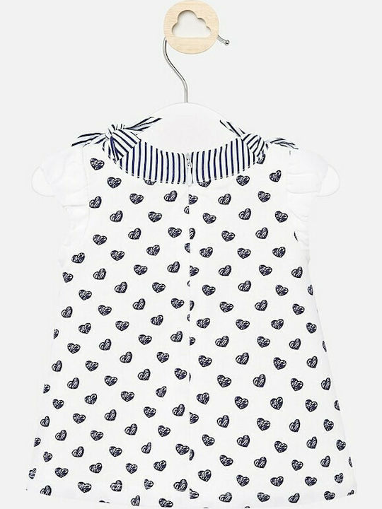 Mayoral Kids Dress Sleeveless White