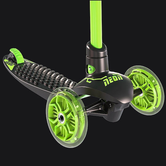 Y Volution Παιδικό Πατίνι Y Glider Neon Led Τρίτροχο για 3+ Ετών Πράσινο