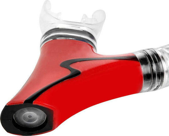 Spokey Brem Snorkel Red with Silicone Mouthpiece