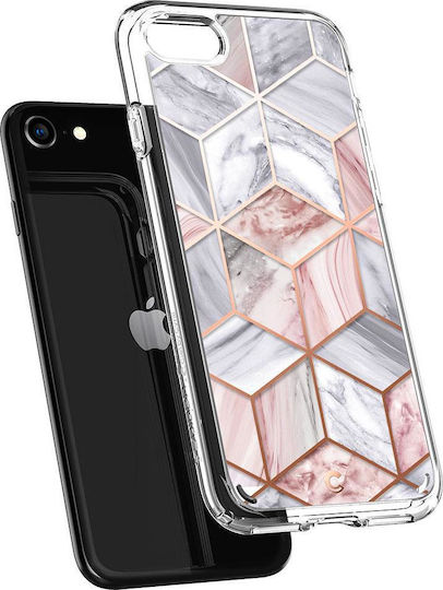 Spigen Cecile Back Cover Πλαστικό 2mm Ροζ (iPhone SE 2022/2020)