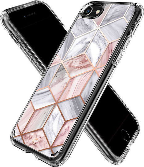 Spigen Cecile Back Cover Πλαστικό 2mm Ροζ (iPhone SE 2022/2020)