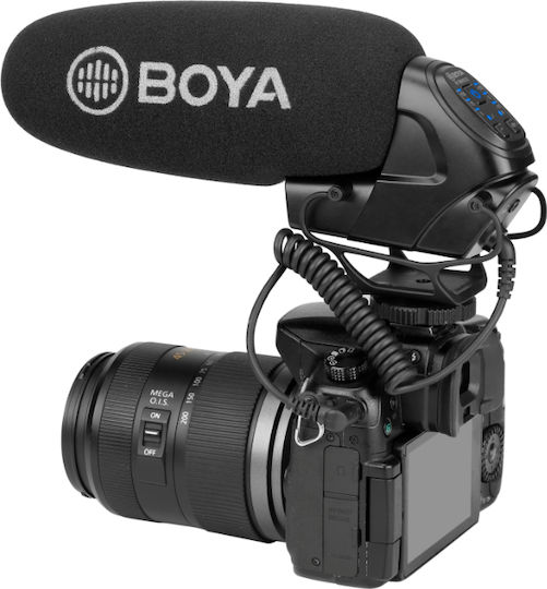 Boya BY-BM3032 Condenser (Small Diaphragm) Microphone Shock Mounted for Camera