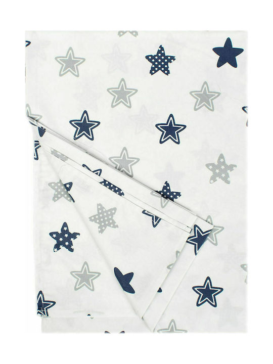 Dimcol Star Cearșaf pentru bebeluși Pentru Cradle Bumbac 102 Blue 80x110buc 1914413707310270