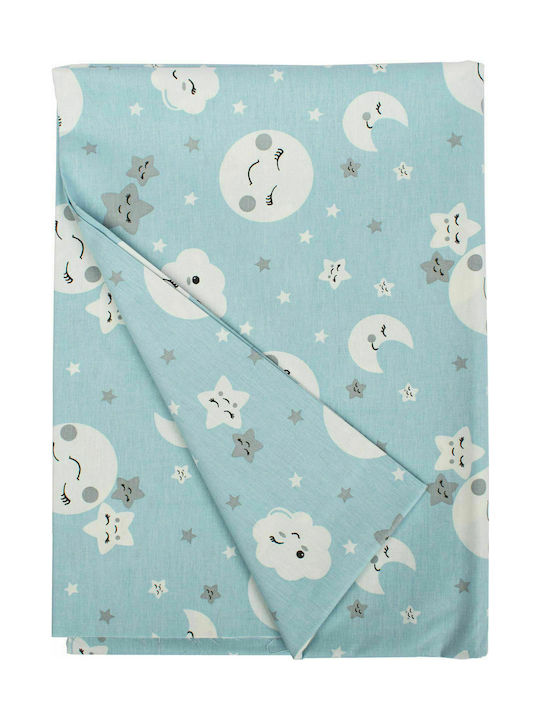 Dimcol Smile Baby Sheet Cradle Cotton 81 Blue 80x110cm 1914413708008170