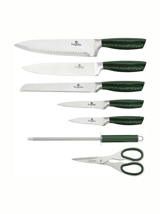 Berlinger Haus Emerald Collection Knife Set With Stand of Stainless Steel BH-2463 7pcs