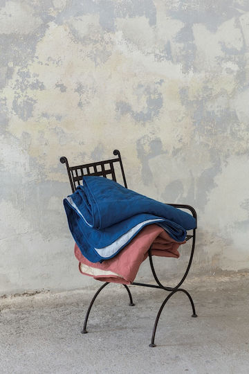 Nima Cuento Coverlet Queen Microfiber Blue 220x240cm
