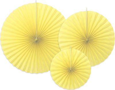 Ventilatoare decorative agățate roz 3pcs.